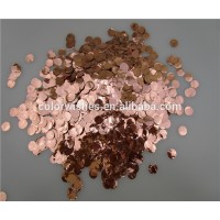 1cm Metallic Rose Gold Foil Wedding Circle Confetti Party Table Decoration