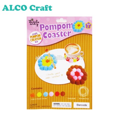 PomPom Coaster Creation Construction Craft Kit Toys For Kids