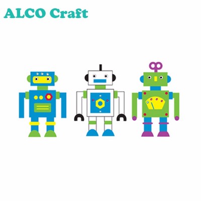 Fun Robot DIY Handwork Dolls Foam Kids Craft Kit Cut Outs