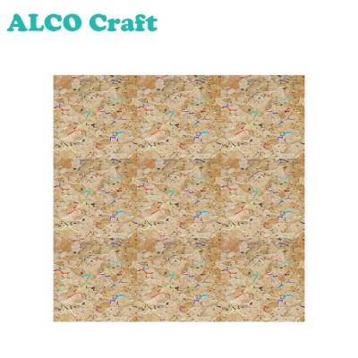 High quality cork sheet with color printed decorative craft kit