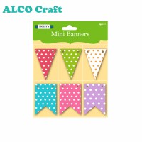 Mini triangle happy birthday bunting banner for party decoration