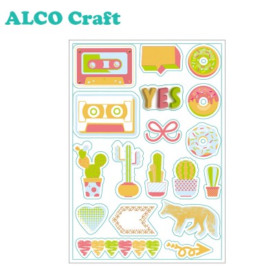 Cactus design paper diet cut shapes for scrapbooking embellishments