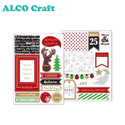 Christmas deer shape custom scrapbooking die cuts for paper crafts