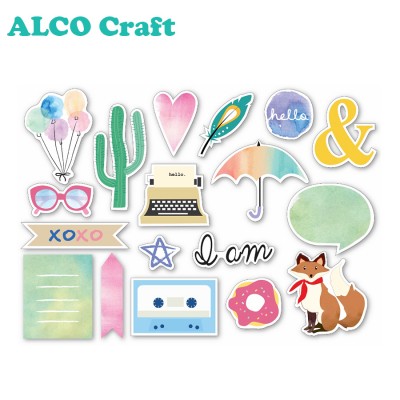 2016 lovely fox shape custom scrapbooking die cuts for paper crafts